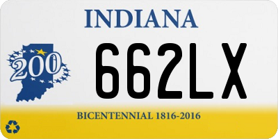 IN license plate 662LX