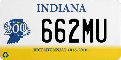 IN license plate 662MU