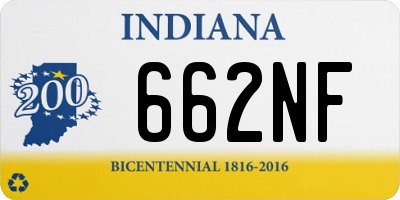 IN license plate 662NF