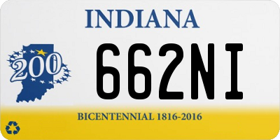 IN license plate 662NI