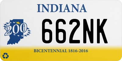 IN license plate 662NK