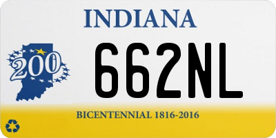 IN license plate 662NL