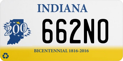 IN license plate 662NO