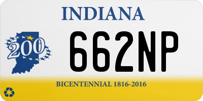 IN license plate 662NP