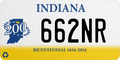 IN license plate 662NR