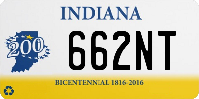 IN license plate 662NT