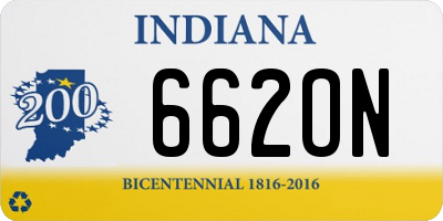 IN license plate 662ON