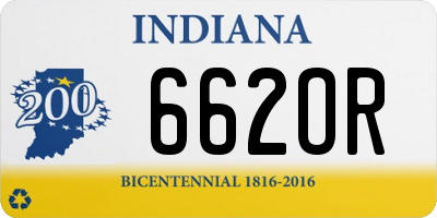 IN license plate 662OR