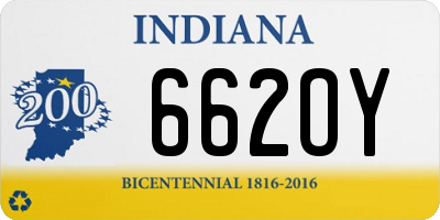 IN license plate 662OY