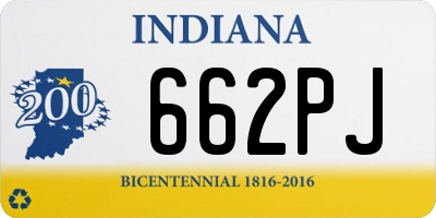 IN license plate 662PJ