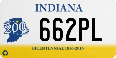 IN license plate 662PL