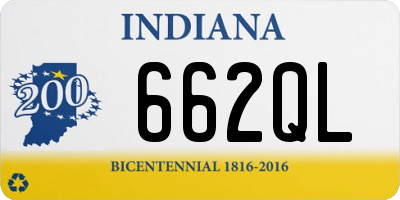 IN license plate 662QL