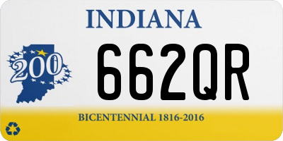 IN license plate 662QR