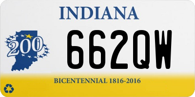 IN license plate 662QW