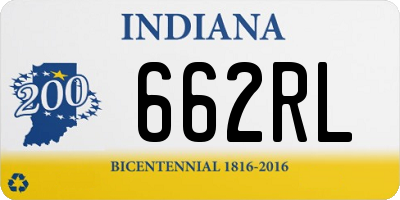 IN license plate 662RL