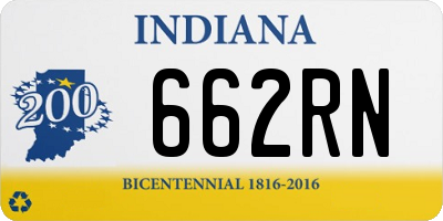 IN license plate 662RN