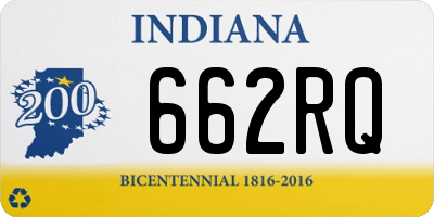 IN license plate 662RQ