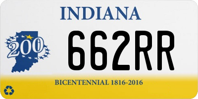 IN license plate 662RR