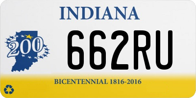 IN license plate 662RU