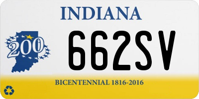 IN license plate 662SV