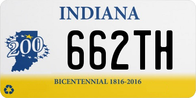 IN license plate 662TH