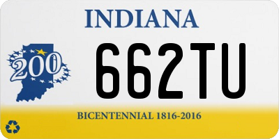 IN license plate 662TU