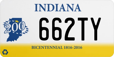 IN license plate 662TY