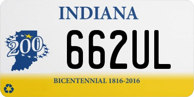 IN license plate 662UL