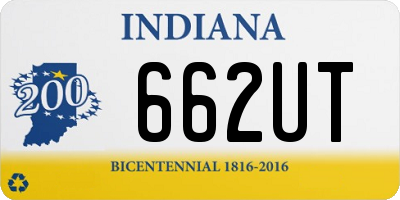 IN license plate 662UT