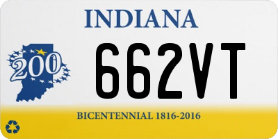 IN license plate 662VT