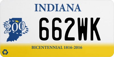 IN license plate 662WK