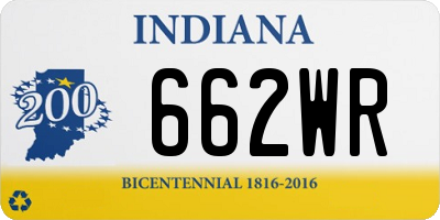 IN license plate 662WR