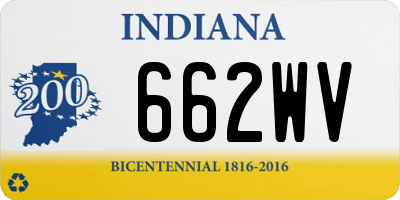 IN license plate 662WV