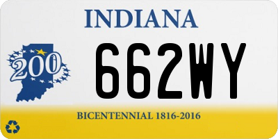 IN license plate 662WY