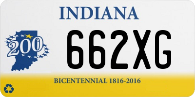 IN license plate 662XG