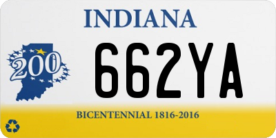 IN license plate 662YA