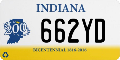 IN license plate 662YD