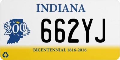 IN license plate 662YJ