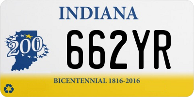 IN license plate 662YR