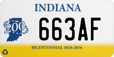 IN license plate 663AF
