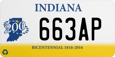 IN license plate 663AP