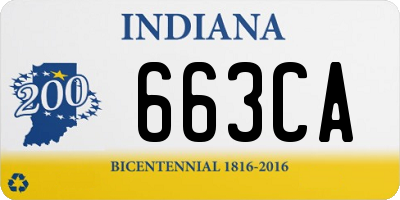 IN license plate 663CA