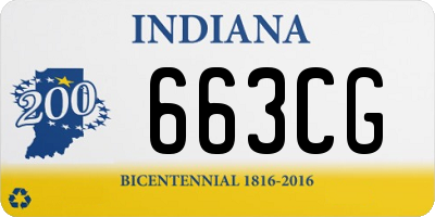 IN license plate 663CG