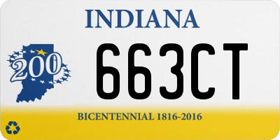 IN license plate 663CT