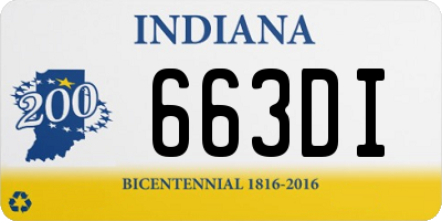 IN license plate 663DI