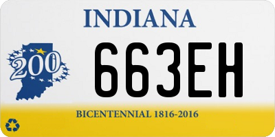 IN license plate 663EH