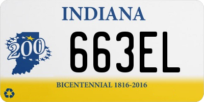 IN license plate 663EL