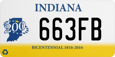 IN license plate 663FB