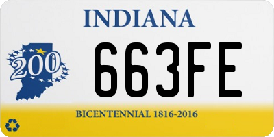 IN license plate 663FE