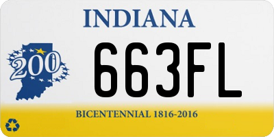 IN license plate 663FL